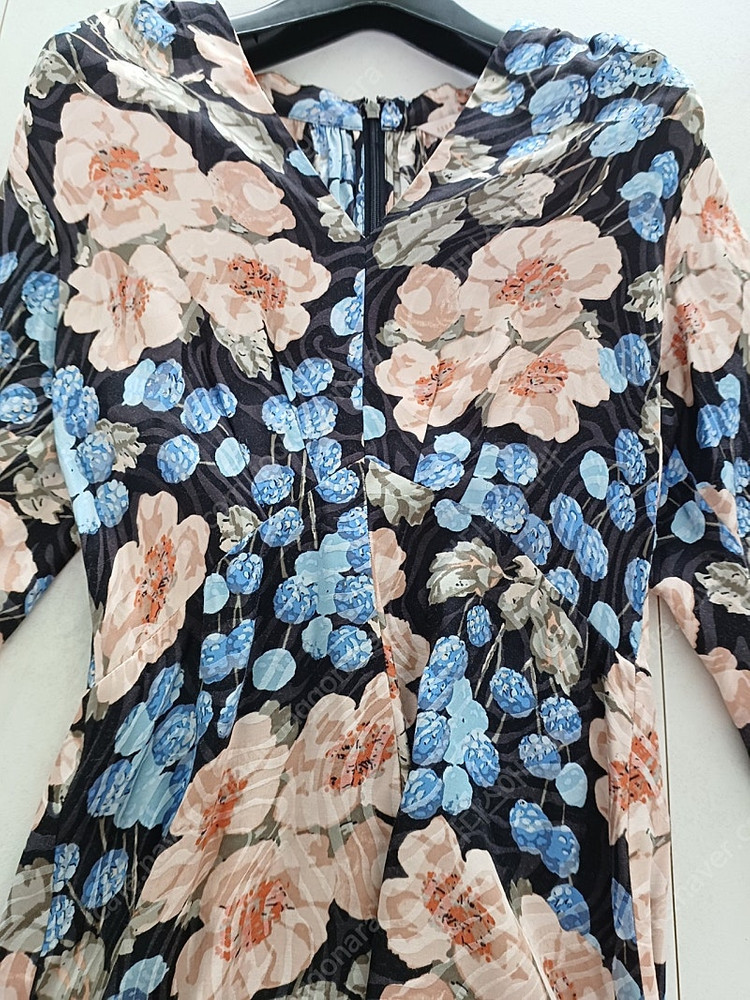 레베카 테일러 플라워 실크 원피스 00--3