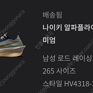 나이키 알파플라이 3 265mm 새상품