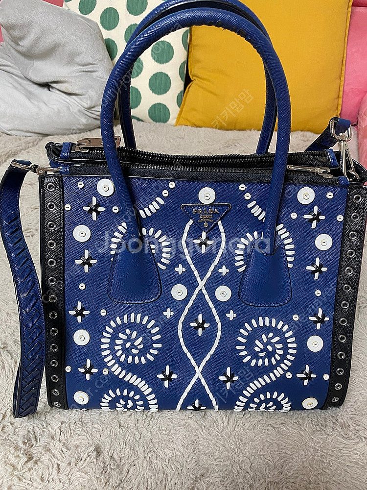 프라다 삼각로고 사피아노 가방(토트,크로스백)--0