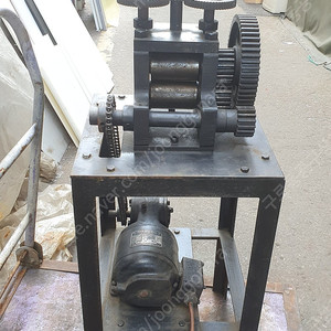 2단 로라. 열판핸드프레스