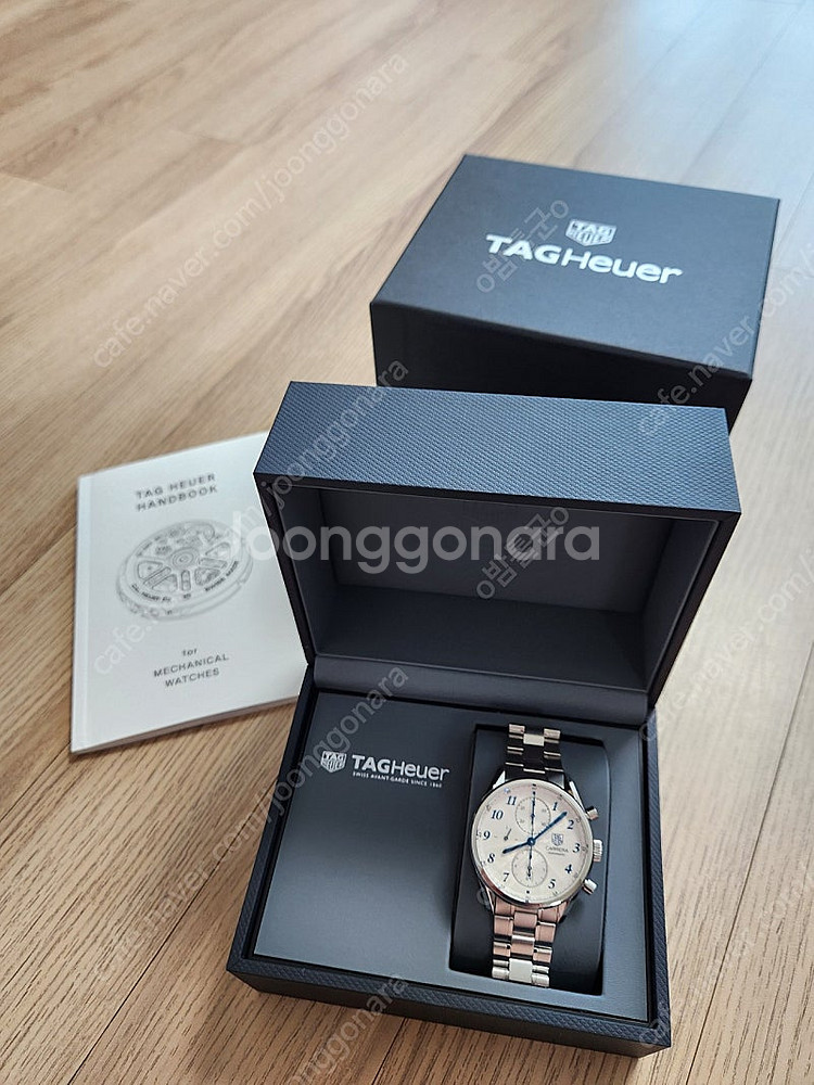 태그호이어 까레라 헤리티지 블루핸즈 크로노--5