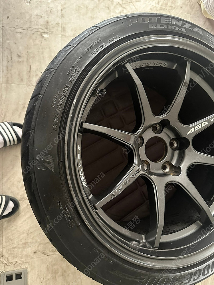 ASA RCI 9J15 18인치 정품 휠 타이어 팝니다.--9