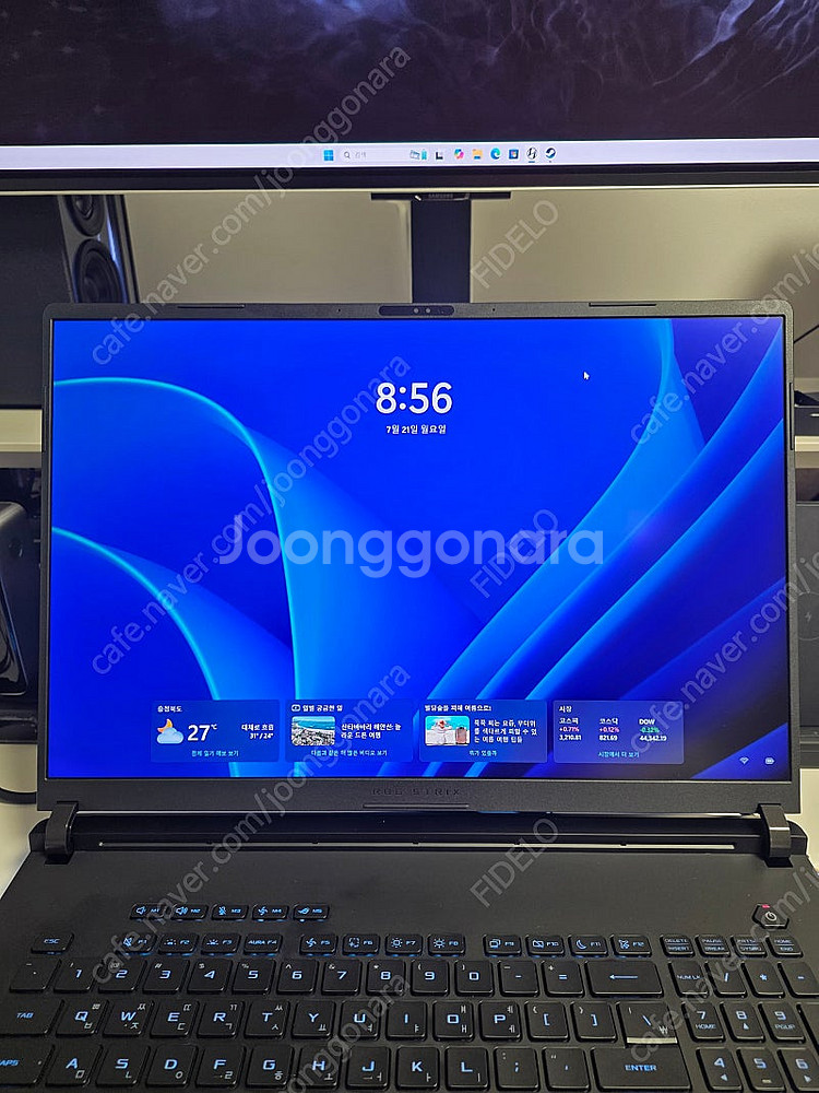 Asus SCAR18 5080,64GB ssd 1t 퍼펙트워런티 연장 판매--1