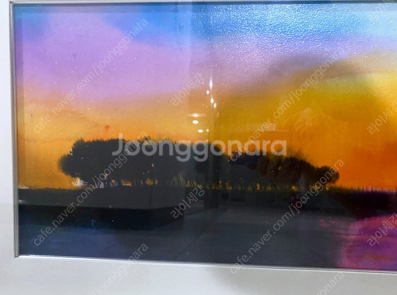 서양화가 김경진 작가 일몰 풍경화 유화 그림 작품 그림...--3