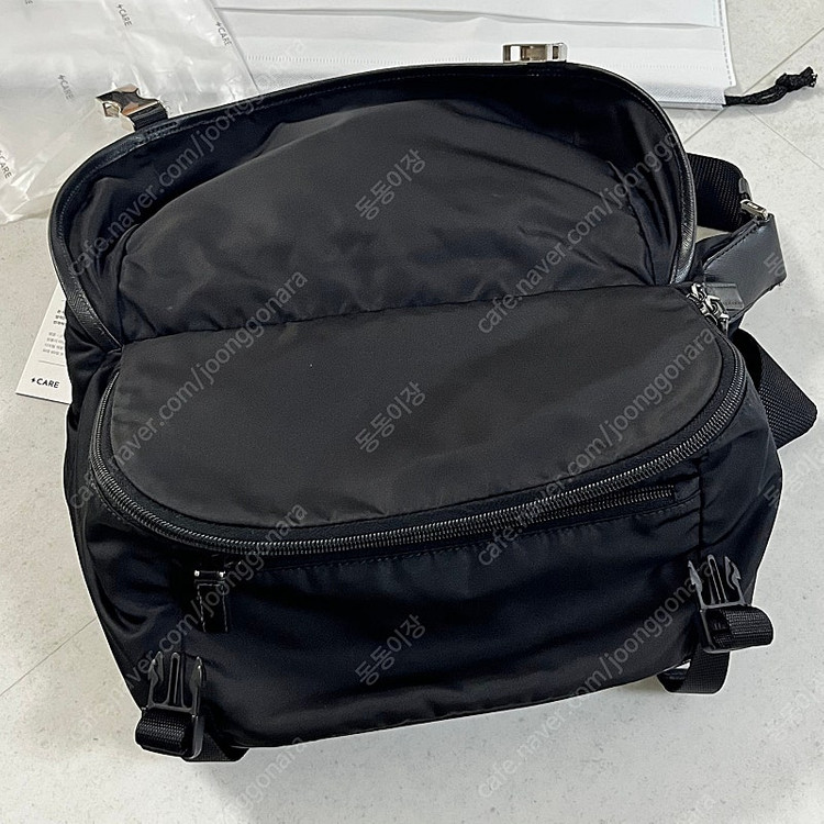 [M/미디움/미듐] 프라다 리나일론 바이커백 크로스백 2vh994 블랙--9