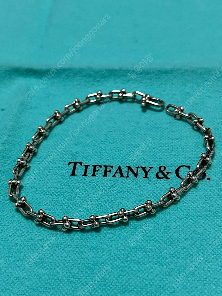 티파니앤코 하드웨어 링크 브레이슬릿 팔찌 마이크로 / 스몰사이즈--1