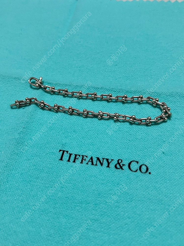 티파니앤코 하드웨어 링크 브레이슬릿 팔찌 마이크로 / 스몰사이즈--3