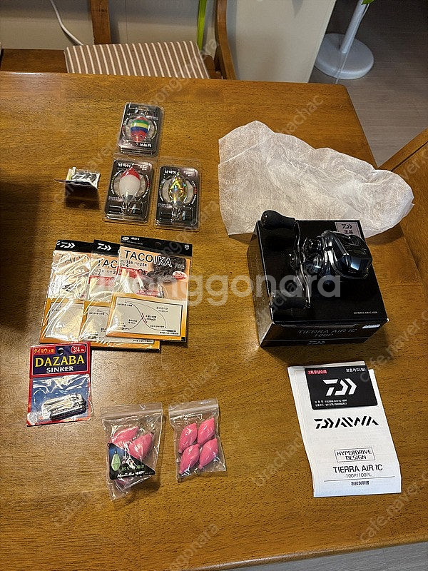 한국다이와 25 티에라 에어 IC 100P 미사용 신품 베이트릴 쭈꾸미,한치릴 팝니다--0
