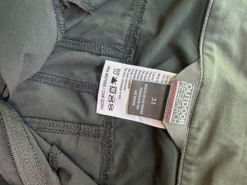 OR 아웃도어리서치 페로시 팬츠 남성 블랙--2