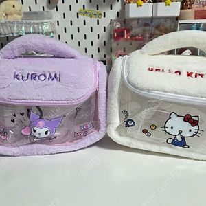 키티 퍼 파우치 가방/산리오 파우치