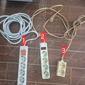 멀티탭 전기선 3개일괄