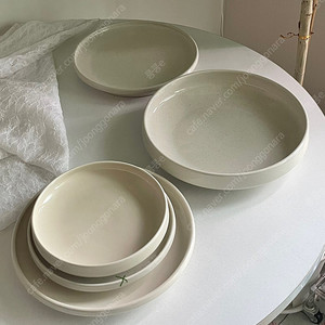 폴라앳홈 휴시리즈 도자기그릇 4pcs 일괄