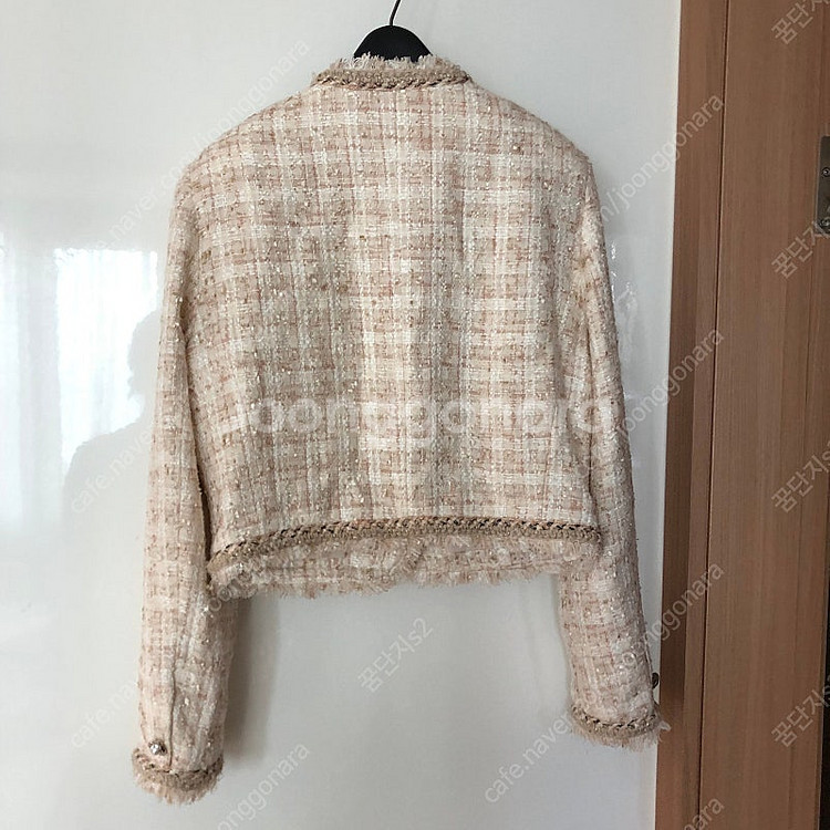 수입 보세 진주 라운드 크롭 숏 트위드 자켓 하객룩 결...--8