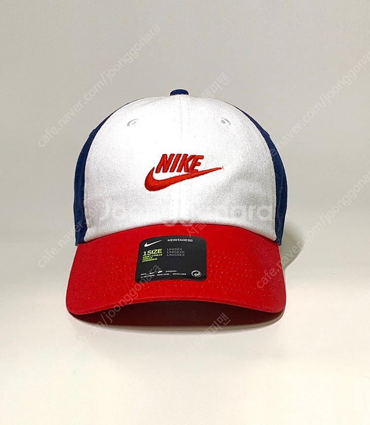 (초레어) NIKE 나이키 헤리티지86 레드/네이비/화이트 프랑스 코리아 볼캡 모자--2