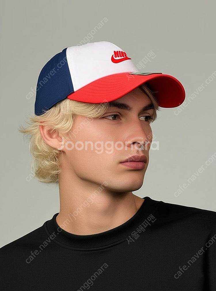 (초레어) NIKE 나이키 헤리티지86 레드/네이비/화이트 프랑스 코리아 볼캡 모자--5