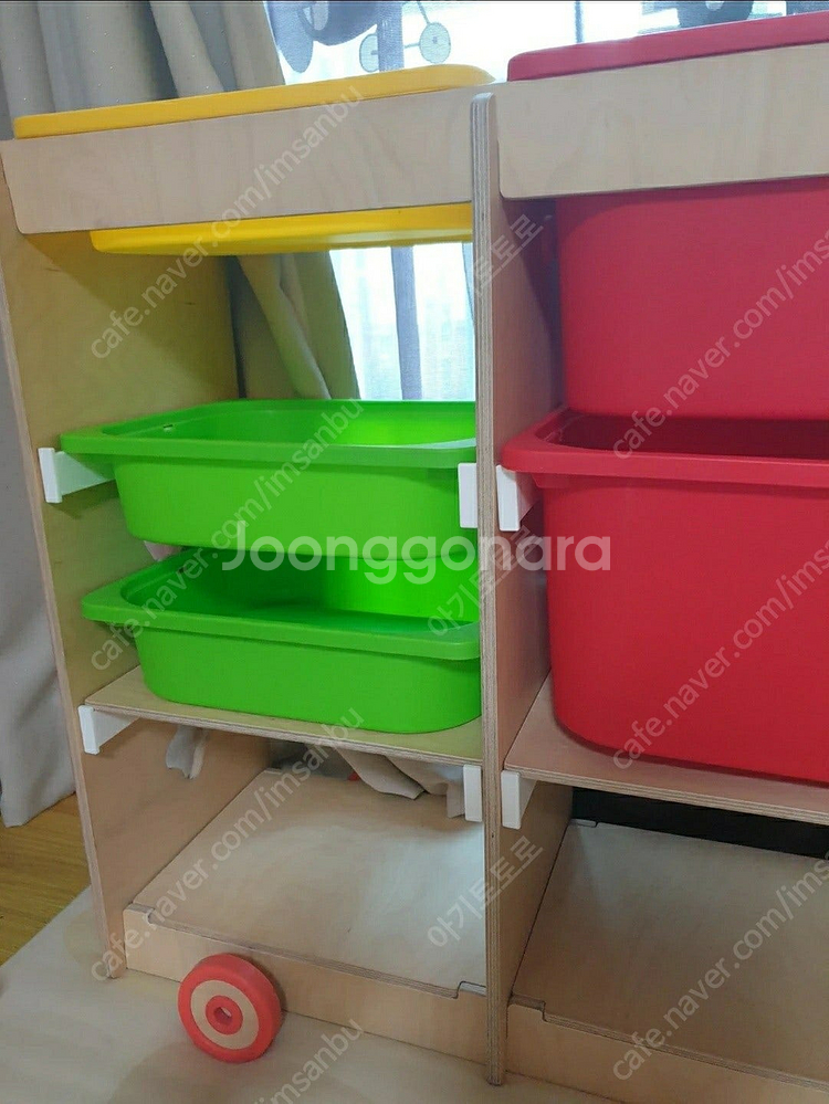 튜즐 친환경 자작나무 장난감수납장 정리함 판매합니다.--2