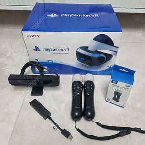 PS4 VR 풀셋(무브봉2.카메라)+PS5용 젠더+무브봉 충전거치대