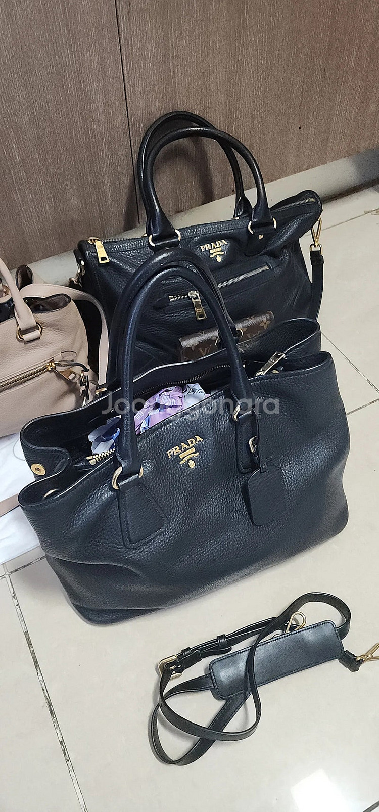 프라다 비텔로 숄더백--9