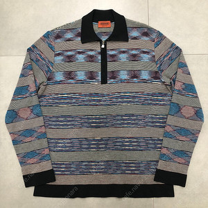 미쏘니 missoni 이태리 반집업 긴팔 카라 니트