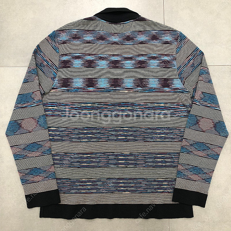 미쏘니 missoni 이태리 반집업 긴팔 카라 니트--5