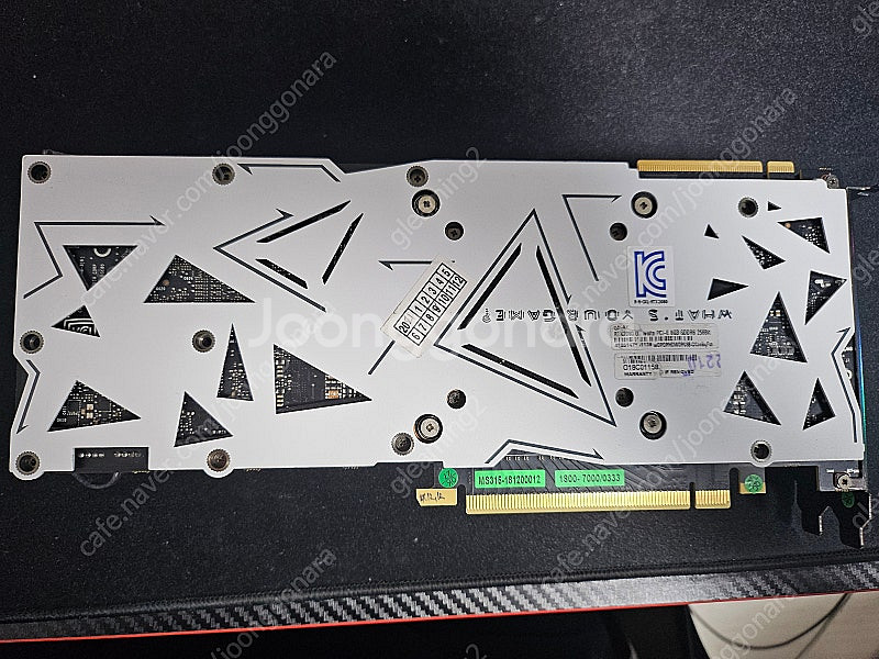 갤럭시 rtx2080 8gb white oc(발열심함)--8