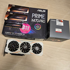 라이젠2600x/아수스x470/기가바이트1080ti/ddr4램 24gb