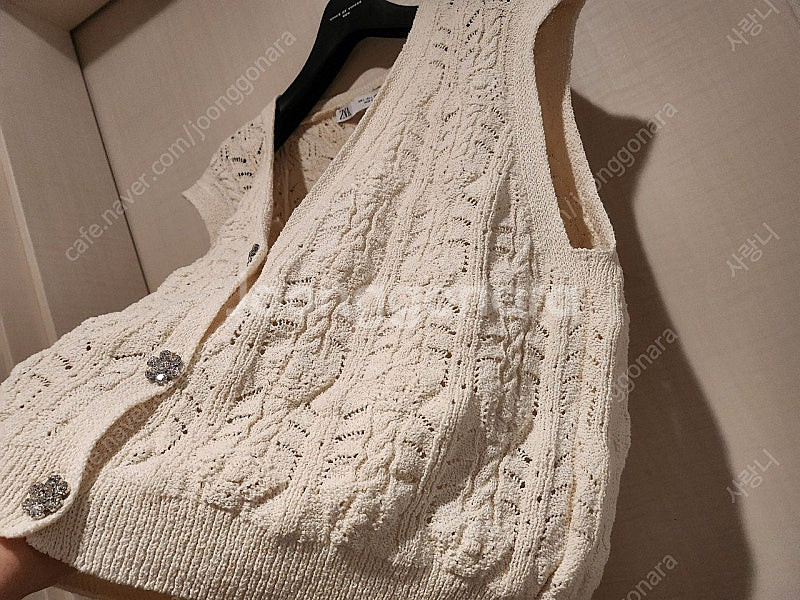 자라 니트 가디건 (L)--4