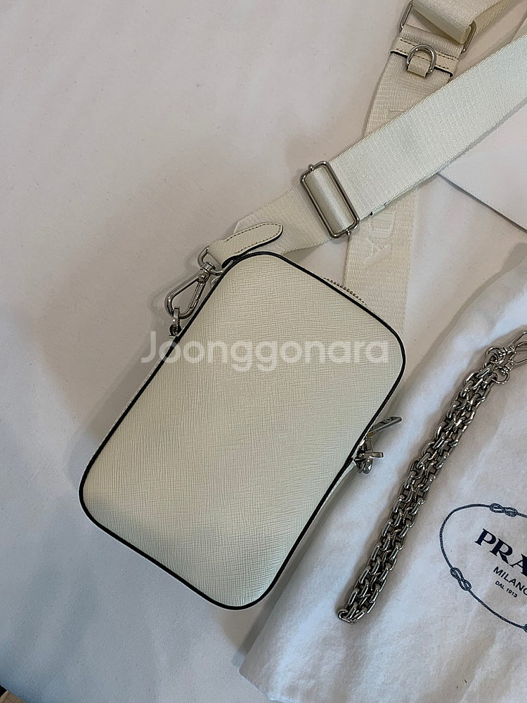 프라다 사피아노 더블삼각 미니 크로스백--2