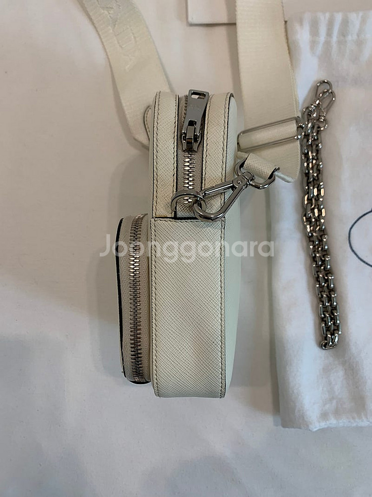 프라다 사피아노 더블삼각 미니 크로스백--3