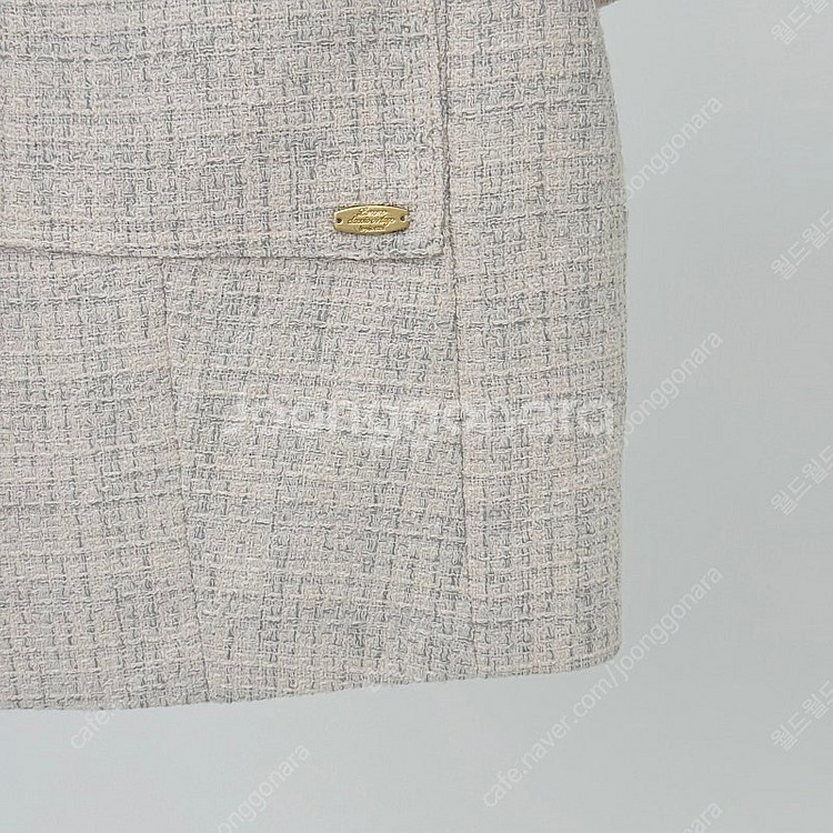 (새상품) 르메메 앙쥬 셋업 반팔 트위드 자켓 Ange Jacket--5