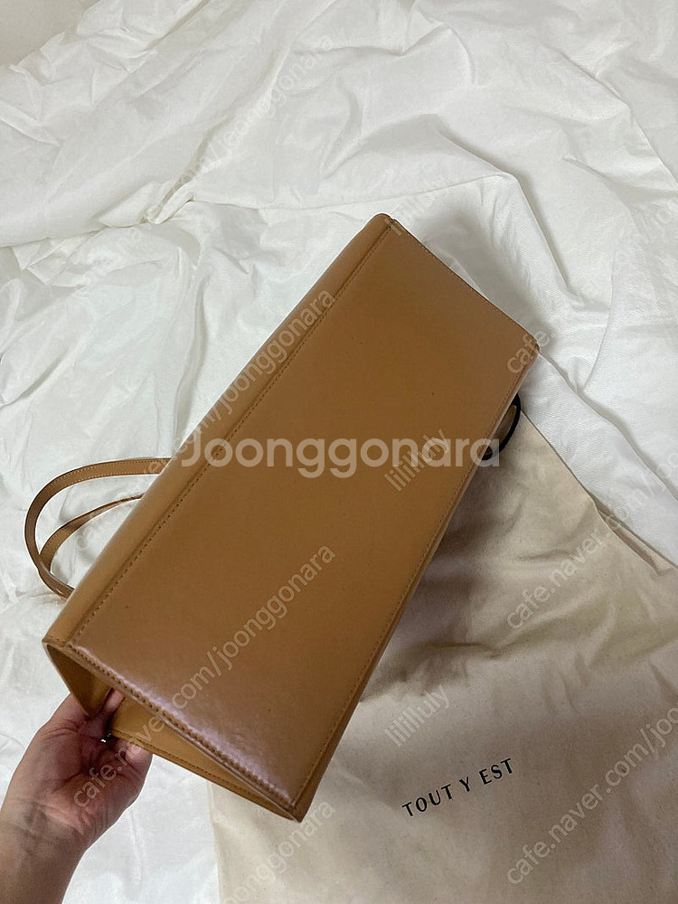 투티에 파라렐 백 카멜 베이지--6