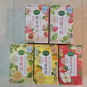 샘표 순작 과일허브티 5종 일괄(새상품)