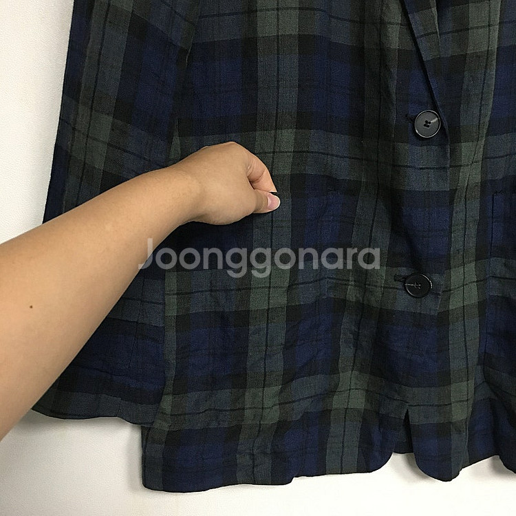스튜디오톰보이 타탄체크 린넨 자켓 F / 랑방 마인 오...--1