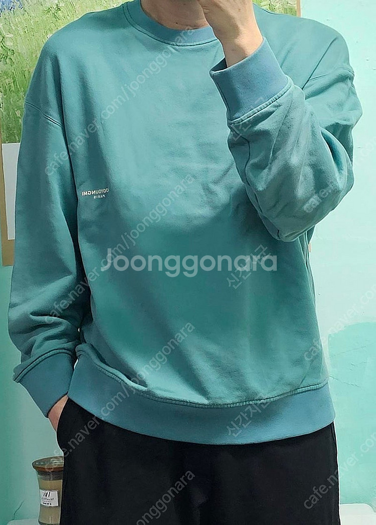 [판매] 정품 우영미 가죽패치 맨투맨 50사이즈(110...--0