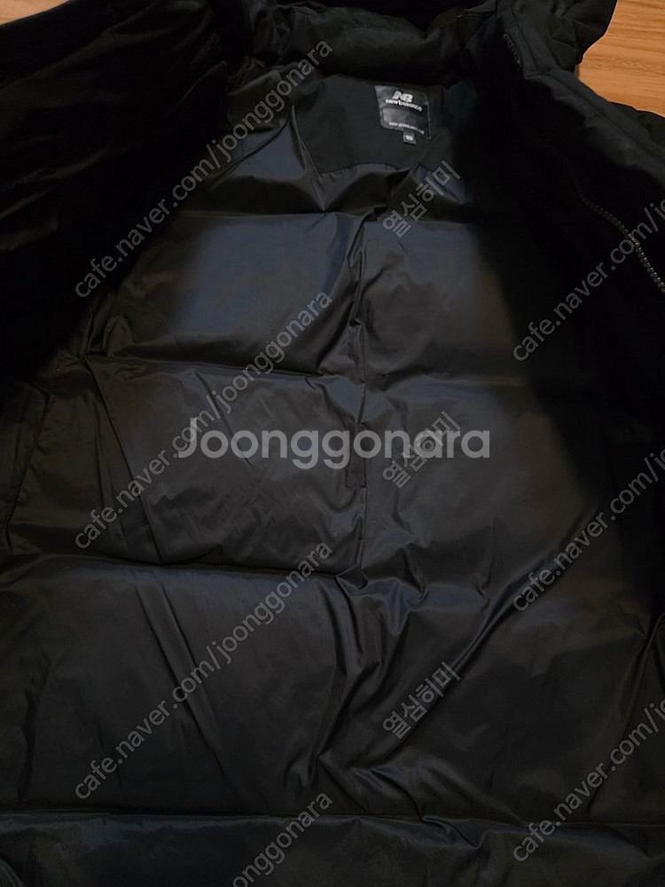 뉴발란스 오리털 덕다운 100프로 블랙 롱패딩 160호--5