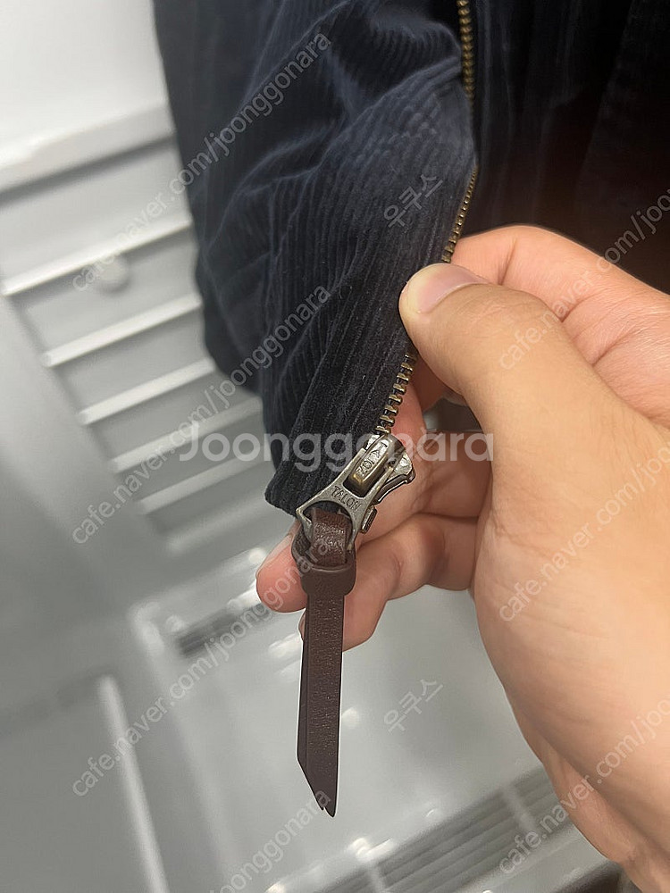폴로 랄프로렌 코듀로이 바라쿠다 자켓 네이비 M(QR정...--4