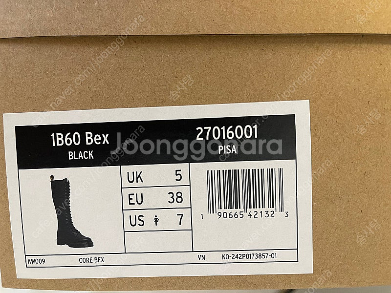 닥터마틴 1B60 Bex 블랙 사이즈 uk5 240 2...--1
