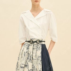 한섬팸셀 타임 블라우스 55 새상품