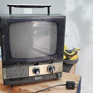 화신 소니 미니 브라운관tv 포터블 tv-970wk 골동품 레트로 인테리어 소품