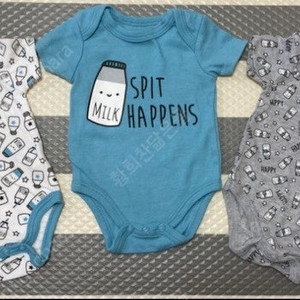(미국제품) 신생아 반팔 바디수트 3종 새상품