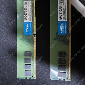 크루셜 ddr4 8gb ram 3200 cl22 2개 일괄 판매