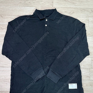 (M) 카키스 피케 L/S 폴로 긴팔 티셔츠 블랙