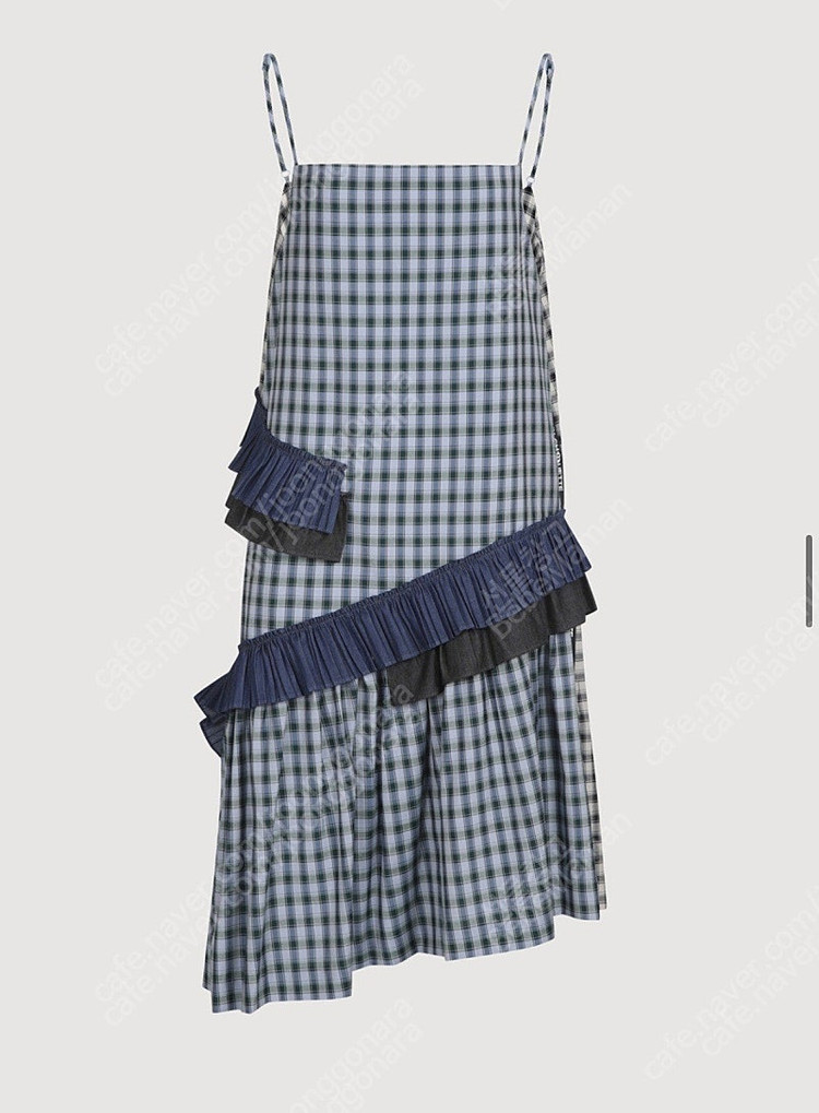 럭키슈에뜨 프릴 체크 원피스 이미지