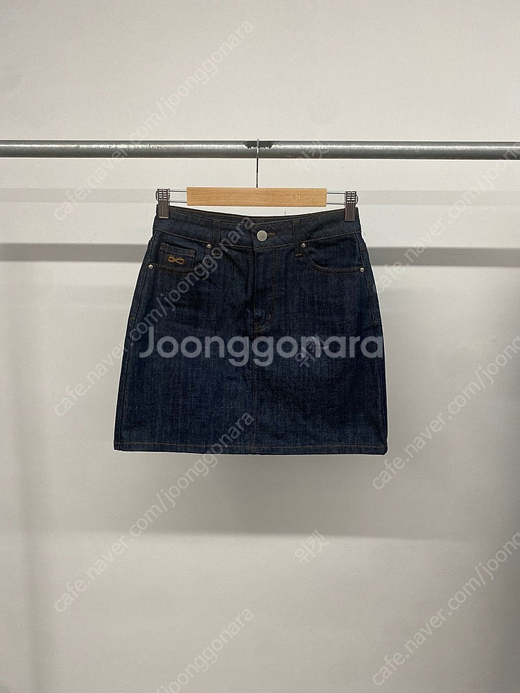 (S) 여성용 플랙진 051W 로우 생지 데님 청치마 ...--2