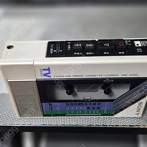 소니(SONY)워크맨 WA-3000. 카세트라디오. 미니카세트. 카세트레코더.