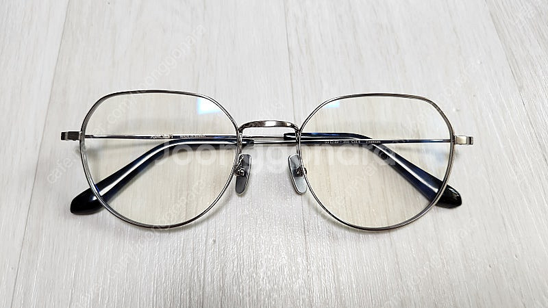 애쉬크로프트 휴즈3 55사이즈 앤틱실버 빅사이즈 티타늄 안경테--2