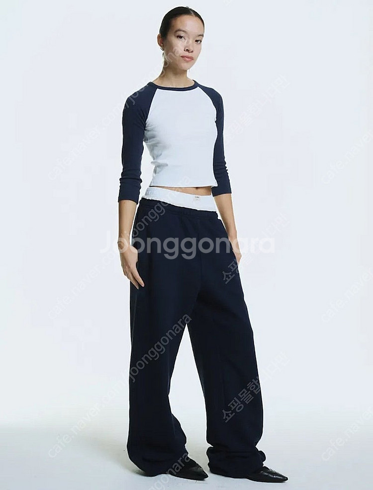 글로니 3/4 G CONTRAST TEE (NAVY) ...--1