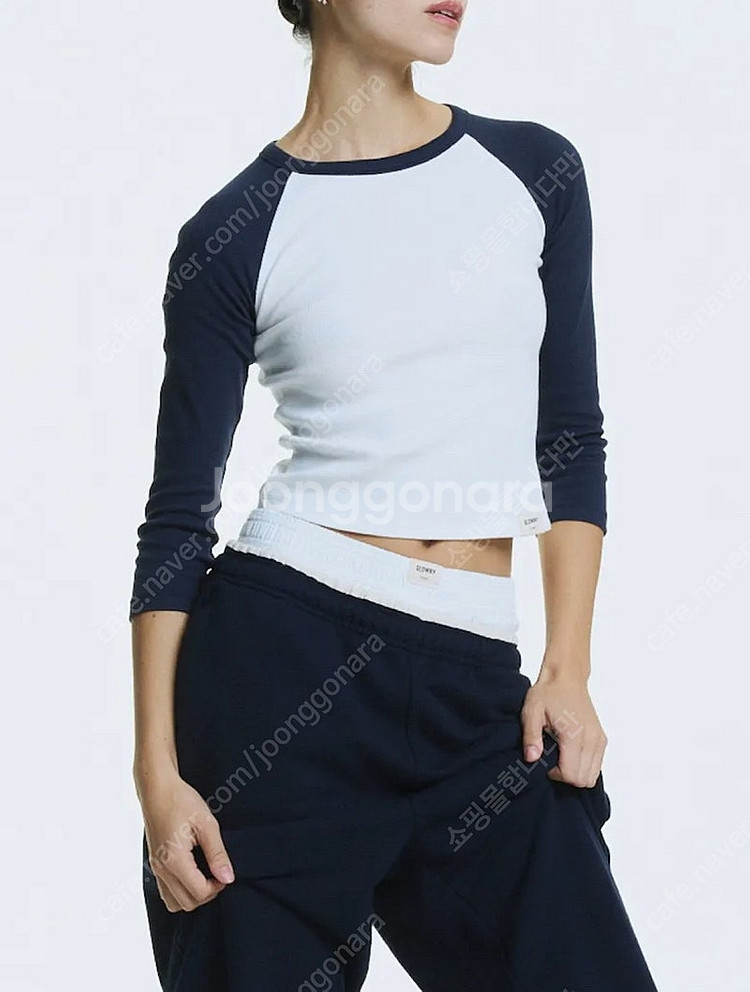 글로니 3/4 G CONTRAST TEE (NAVY) ...--2