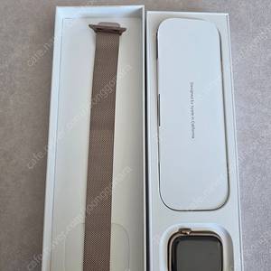 애플워치10 42mm 셀룰러+gps 골드티타늄 급처