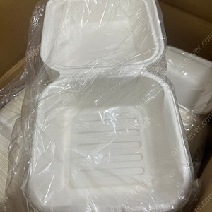 b-003 펄프용기 도시락용기 팝니다 수량 5500개